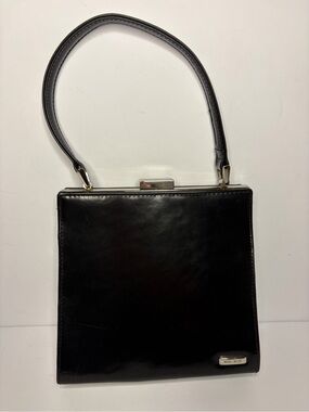 Nine West Classic Black Leather Top-Handle Women's Bag